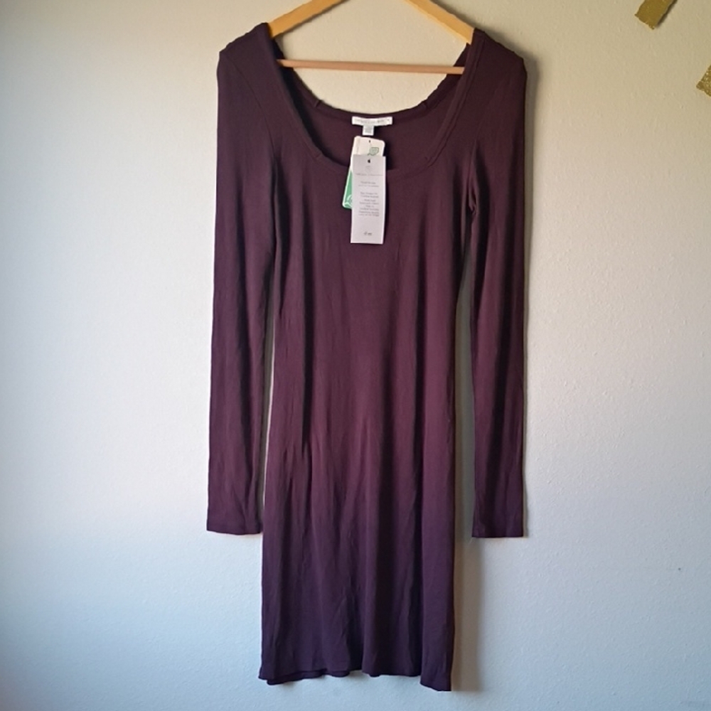 Threads 4 Thought Deep Purple Long Sleeve Dress